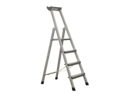 staande trap eenzijdig 4treden stand H 0 99m balk L 1 83m aluminium