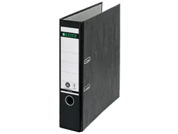 Ordner Leitz 1080 A4 80mm gewolkt zwart 100% gerecycled karton