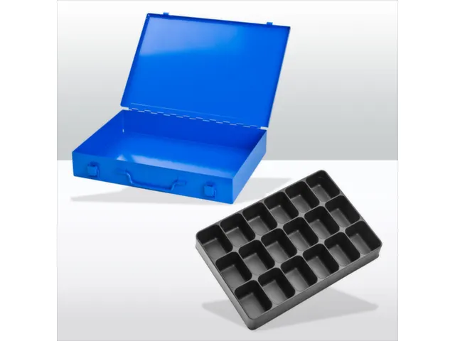 assortimentskoffer,HxBxD 50x335x240mm,18vakken