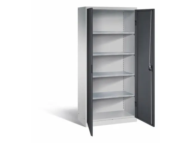 universele kast,HxBxD 1950x890x415mm,4xStalen bodem,cilinderslot