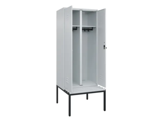 locker voor scheiding van kleding,HxBxD 2120x800x815mm,2vak
