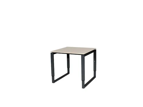 Domino Plus Bureau Hoogte Verstelbaar 800x800mm Robson Eiken Zwart