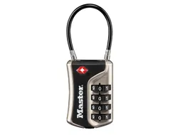 Hangslot Masterlock 4697EURDNKL 4-cijfer combinatie TSA flexibele beug