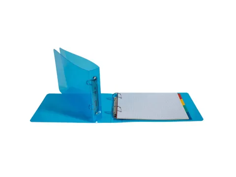 Exacompta Crystal Ringmap 125×200 mm 2 O-ringen 25 mm Blauw