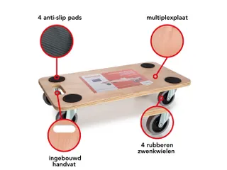 Meubelverplaatser 56x30cm Laadvermogen 150kg - 7