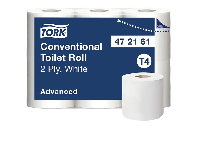Tork 472161 T4 Traditioneel Toiletpapier Advanced 2-Laags 48 rol