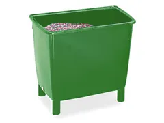 Hoekige Opslagbak Onderrijdbaar Hxbxd 685x790x605mm 210 Liter Groen
