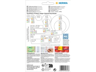 HERMA 2343 Universele etiketten 12x18mm Blauw 1792 stuks - 2