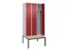 locker voor scheiding van kleding,HxBxD 2120x900x815mm,3vak