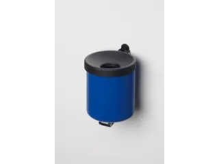 Wandasbak 0.6l HxØ 100x90mm Ral 5010 Staal - 1