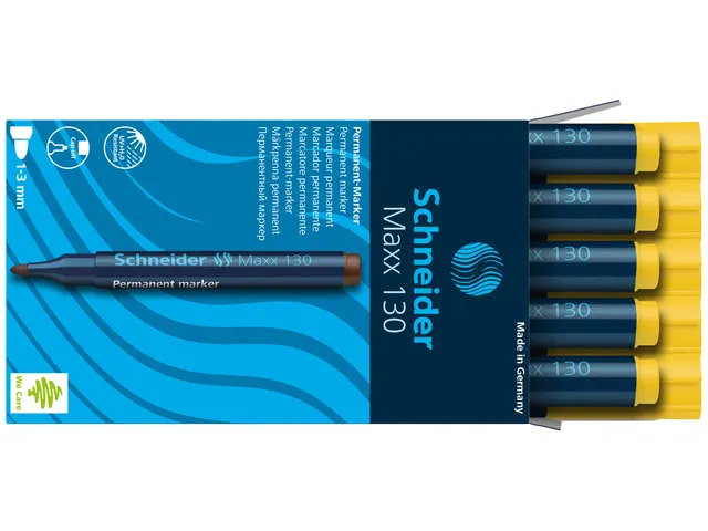 Marqueur Schneider Maxx 130 permament jaune, pointe ronde
