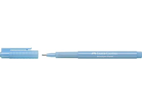 Fineliner Faber-Castell Broadpen Pastel 0.8mm licht blauw