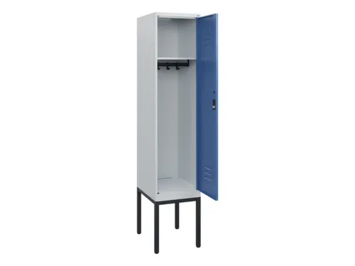 locker,HxBxD 1950x400x500mm,1vak,vak B 400mm,cil.-slot,voetonderstel