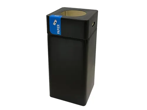 Afvalbak Blackline Papier 105 liter Zwart