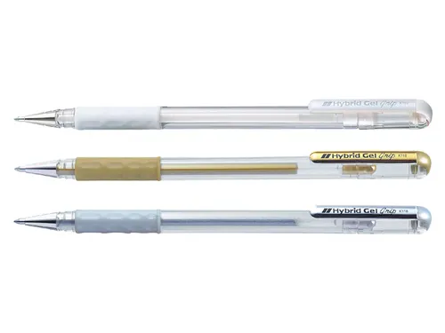 Gelschrijver Pentel K118 wit 0.4mm