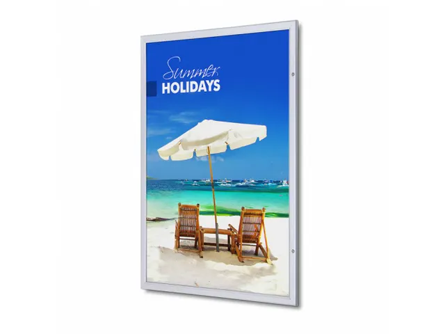 Posterhouder Vergrendelbaar Economy A0 Zilver