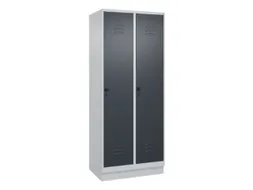 locker,HxBxD 1950x800x500mm,2vak,vak B 400mm,draaigrendel,sokkel