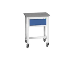 werkbank,verrijdbaar,HxBxD 930x700x600mm,linoleumblad - 1