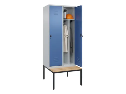 locker voor scheiding van kleding,HxBxD 2120x800x815mm,2vak