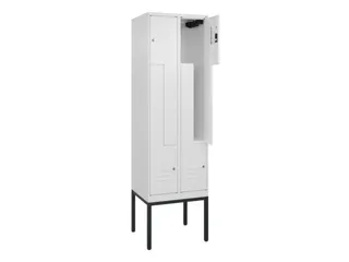 Z-garderobekast,HxBxD 2120x600x500mm,vak B 150/300mm,cil.-slot - 2