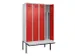 locker met bank,voor scheiding van kleding,HxBxD 2120x1200x815mm,4vak