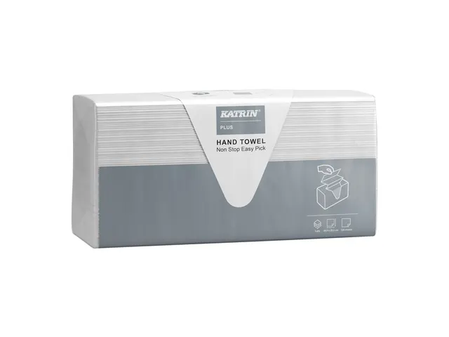 Handdoek Katrin Plus z-vouw 3-laags 203x255mm wit