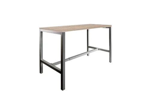 Domino Basic statafel 140x80cm 110cm Robson Eik 25mm Zwart