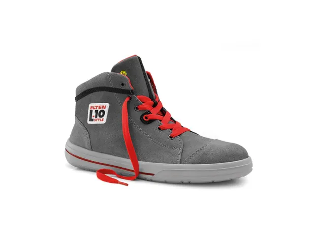 Elten Vintage Mid 761071 hoge S3 veiligheidsschoenen, SRC, ESD, grijs,