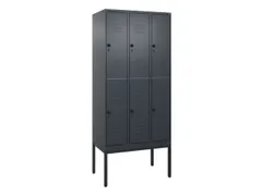 dubbeldekse locker,HxBxD 2120x900x500mm,3x2vak.,vak B 300mm