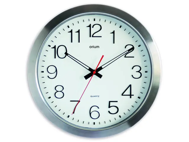 #*Wandklok CEP Orium 35cm met CO2 meter zilver