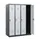 schoollocker,HxBxD 1530x1200x500mm,4vak,vak B 300mm,draaigrendel