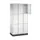 lockerkast,RAL 7035,HxBxD 1950x920x500mm,3x3vakken,cil.-slot,sokkel