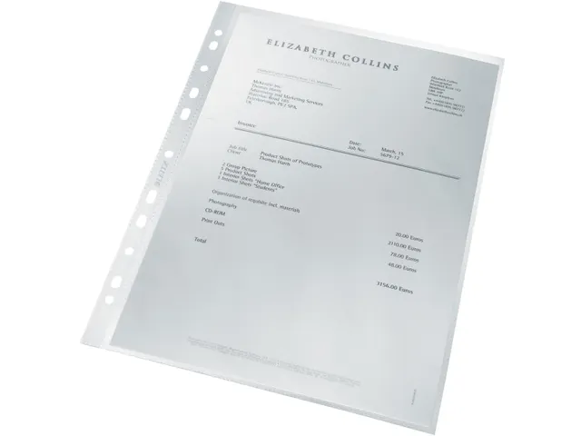 Recycle geperforeerde showtas A4 100 micron