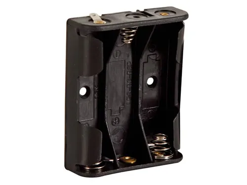 Batterijhouder Voor 3 x AA-CEL (Voor Soldeerlippen)