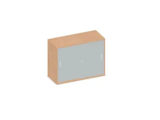 Schuifdeurkast 770x1000x430mm Romp Beuken Decor Front Lichtgrijs - 1