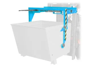 Traverse Voor Vorkheftrucks 0.70m³ Bxd 930x945mm 80kg Ral5012 - 1