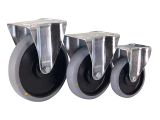 wielen met massief rubberen banden,massief rubber,antistatisch,Ø 160m - 1