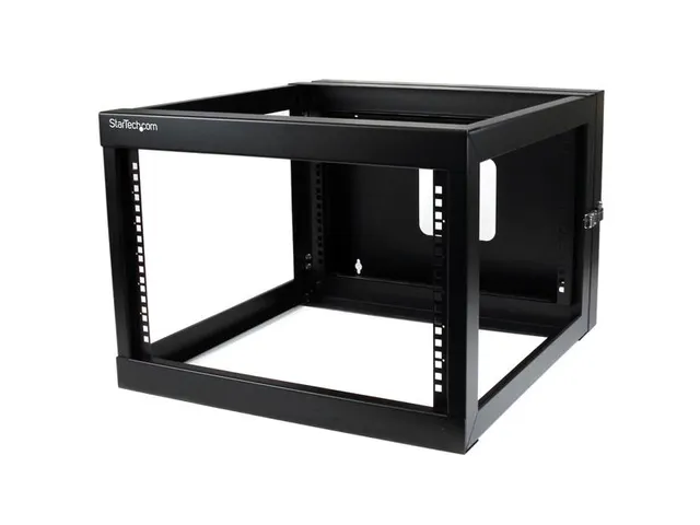 6U 22Inch Diep Scharnierend Open Frame Serverrack Wandmontage