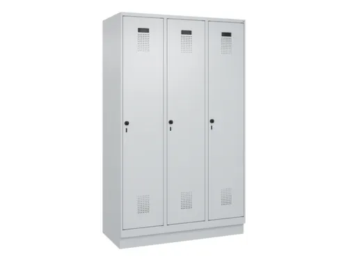 locker voor scheiding van kleding,HxBxD 1950x1200x500mm,3vak