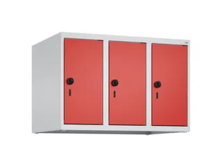 opzetkast,v. locker,3vak.,vak B 250mm,HxBxD 500x750x500mm,vleugeldeur - 1