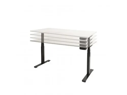 Dextro Solo Plus onderstel elektrisch Zit-Sta 120-180 breed V2 Zwart