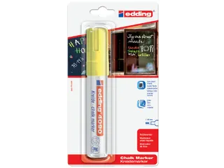 Viltstift edding 4090 window schuin neongeel 4-15mm blister - 1
