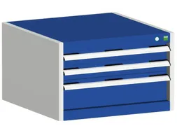 ladekast,HxBxD 400x650x525mm,3lade(n),m. lade voor normale belastingen