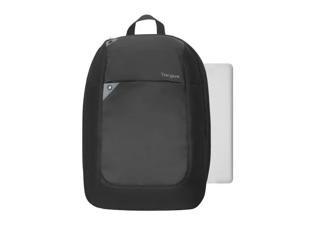 Laptoptas 15.6 Inch Intellect Laptop Backpack Zwart Grijs