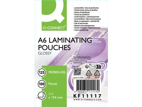 Lamineerhoes A6 Glanzend 125x154mm 125 Micron Doos 100 stuks