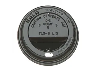 Bekerdeksel IEZZY Ø80mm zwart 100 stuks - 2