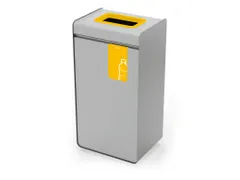 DURASORT Afvalbak sorteerunit 55L voor plastic Grijs Geel