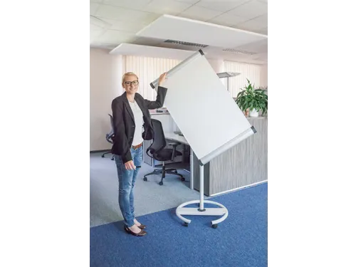 Verrijdbare flipover MAULsolid flip2use ronde voet