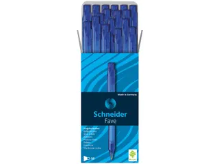Balpen Schneider Fave medium blauw - 3