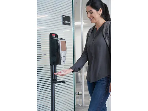 Zuil Standaard voor Autofoam Zeepdispenser Zwart